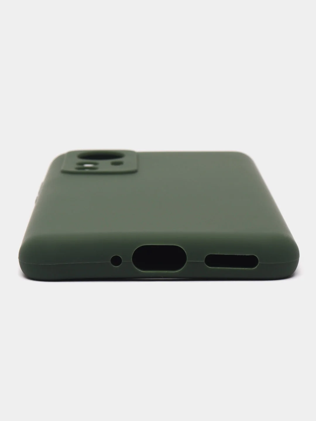 Тёмно-зелёный чехол силиконовый Xiaomi 12, 12S, 12X, Сяоми 12, 12С, 12Х