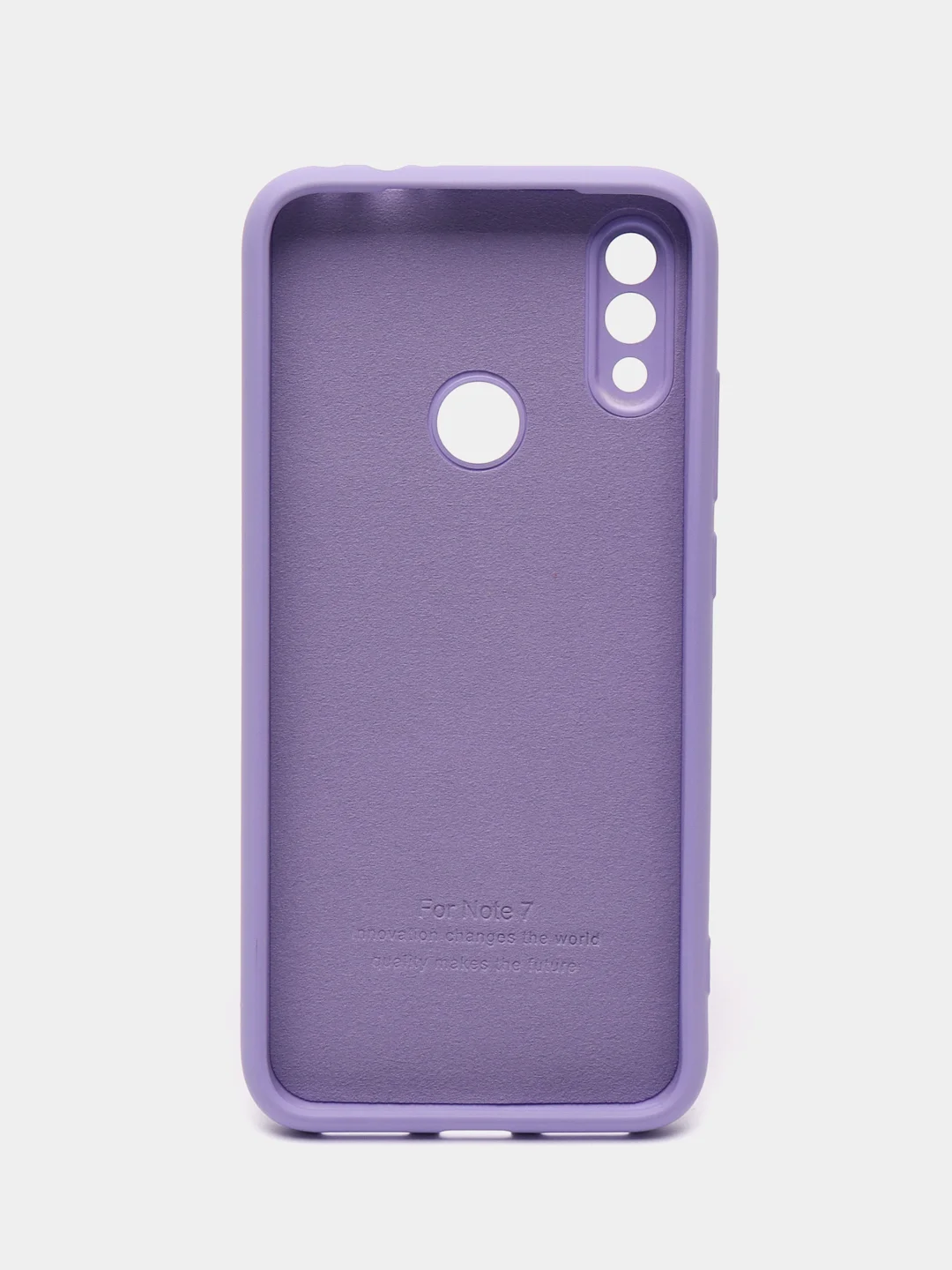 Сиреневый чехол силиконовый для Xiaomi Redmi Note 7, Redmi Note 7 Pro (Сяоми Редми Нот 7, 7 Про)