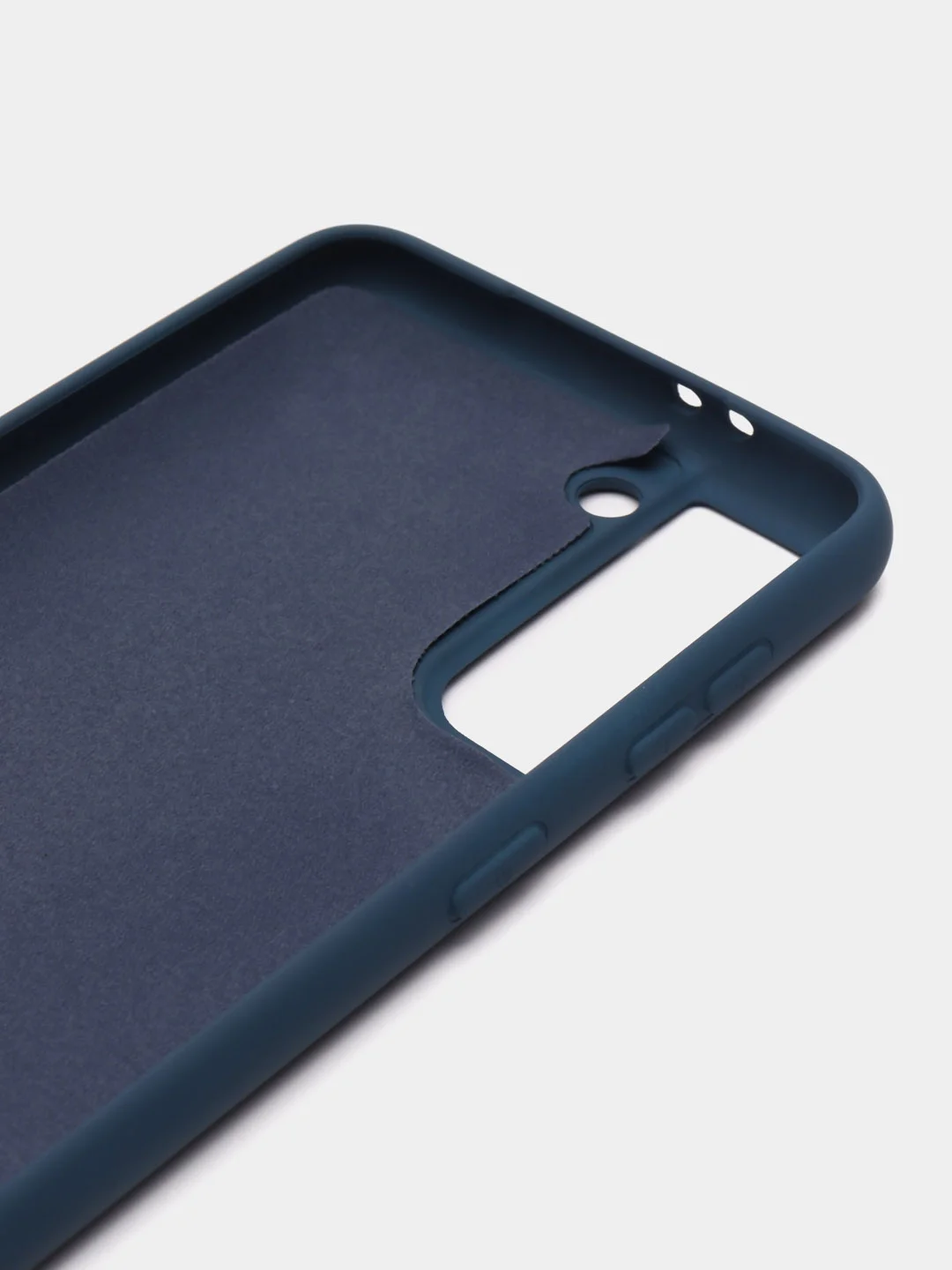 Синий чехол силиконовый для Samsung Galaxy S21, Самсунг Галакси С21