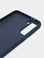 Синий чехол силиконовый для Samsung Galaxy S21, Самсунг Галакси С21