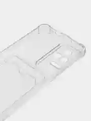 Прозрачный чехол для Xiaomi Poco F4, Сяоми Поко Ф4 прозрачный, с карманом для карты