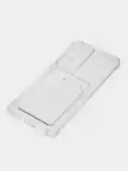 Прозрачный чехол для Xiaomi Poco F4, Сяоми Поко Ф4 прозрачный, с карманом для карты