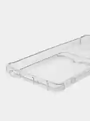 Белый чехол противоударный Xiaomi 12 / 12X / 12S, Сяоми 12, 12X, 12С прозрачный с карманом для карты