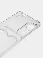 Белый чехол противоударный Xiaomi 12 / 12X / 12S, Сяоми 12, 12X, 12С прозрачный с карманом для карты