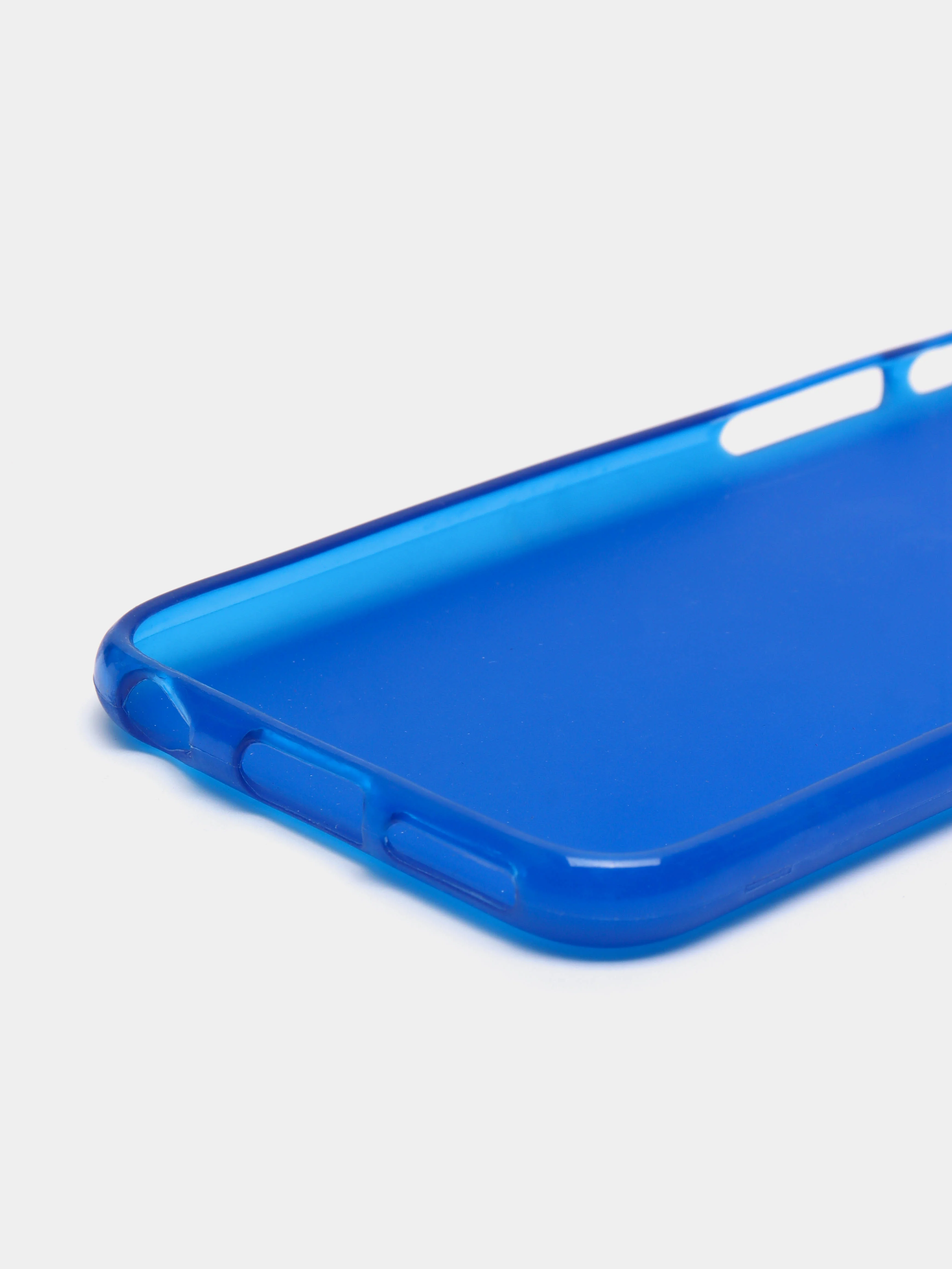 Синий силиконовый чехол-накладка для iPhone 6 / 6S