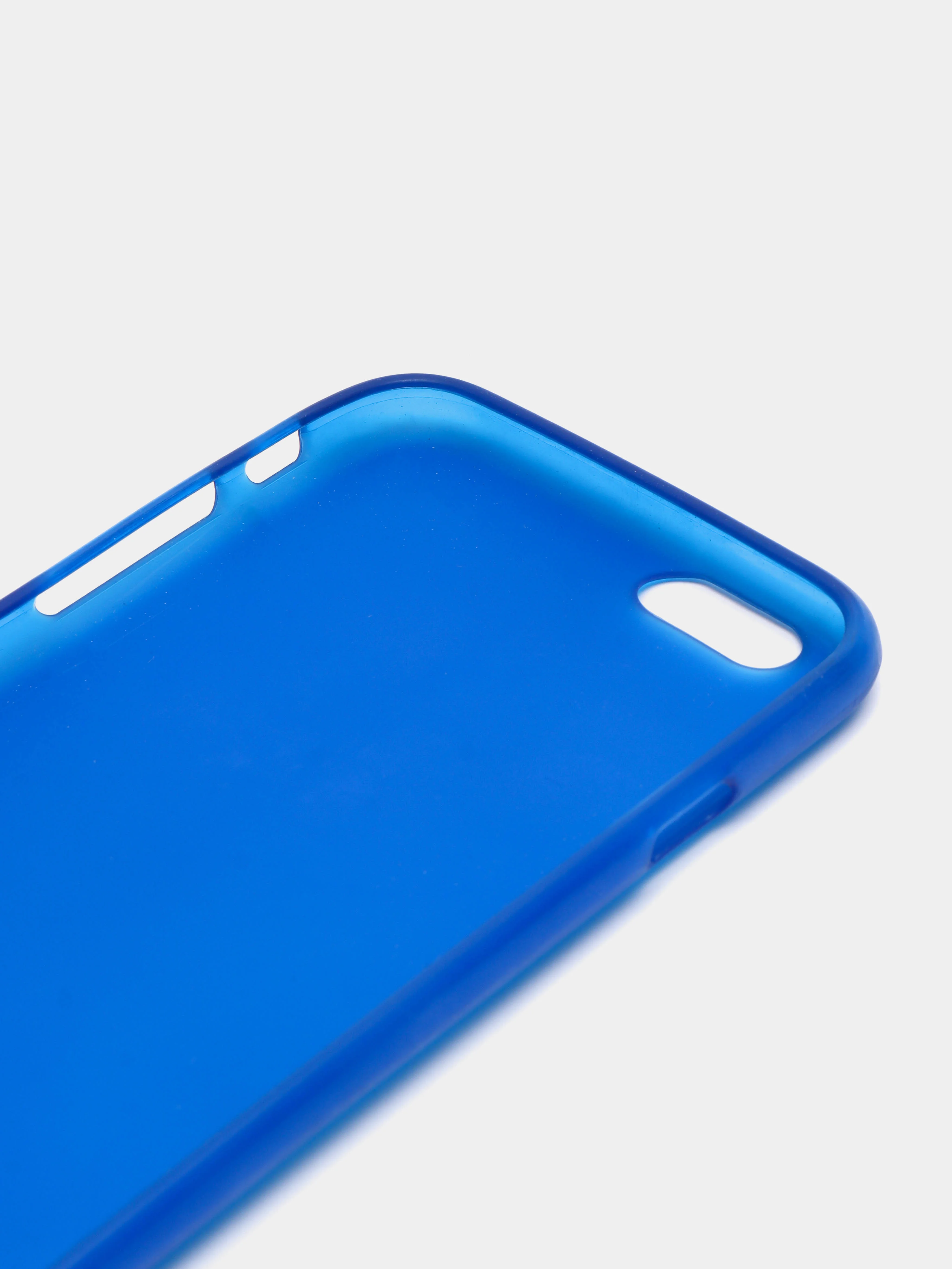 Синий силиконовый чехол-накладка для iPhone 6 / 6S