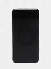 Черный повербанк, 8000 mAh с беспроводной зарядкой для смартфонов