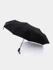Черный зонт полуавтоматический, черный