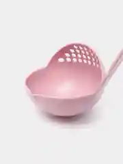 Бирюзовый половник шумовка, дуршлаг кухонный