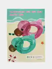 Розовый круг для плавания "Прозрачная утка"