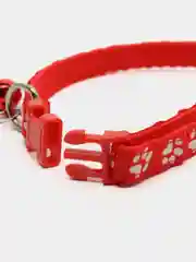 Красный ошейник для кошек и собак мелких пород, с колокольчиком