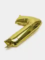Золотой воздушный шар "Цифра", 40 и 100 см