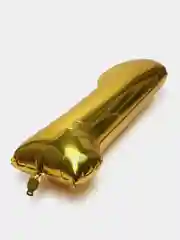 Золотой шар воздушный цифра, большой, 102-106 см, золотистый фольгированный для праздника, свечи
