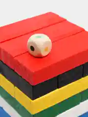 Красный настольная игра падающая башня Дженга (Джанга)