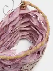Лавандовый ваза для цветов, плетеная
