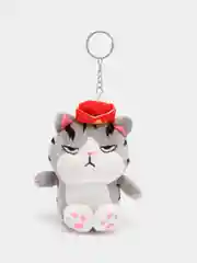Серый меланж брелок мягкая игрушка мопс, кот, овечка 11 см