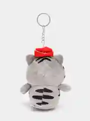 Серый меланж брелок мягкая игрушка мопс, кот, овечка 11 см