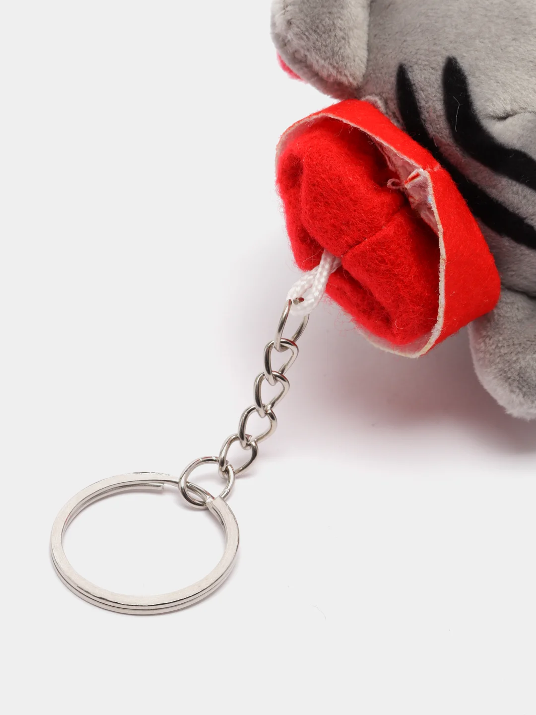 Серый меланж брелок мягкая игрушка мопс, кот, овечка 11 см
