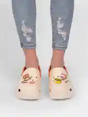 Бежевый сабо женские, с джибитсами