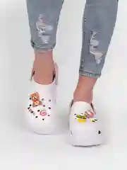 Бежевый сабо женские, с джибитсами