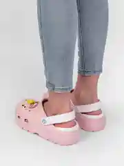 Розовый сабо женские, с джибитсами
