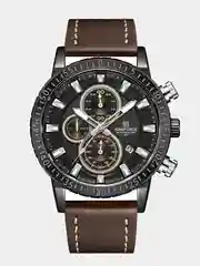 Коричневый мужские наручные часы Naviforce 8003 с хронографом, в подарочной упаковке