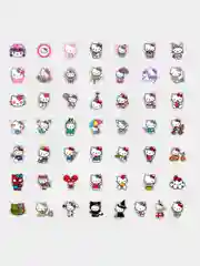 Пурпурный наклейки для девочек Hello Kitty