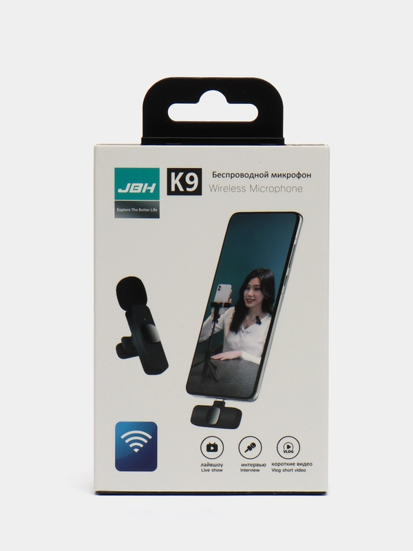 Микрофон петличный беспроводной, k8, петличка для телефона, Type C, Lightning