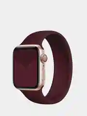 Бордовый силиконовый ремешок для часов Apple Watch 3,4,5,6,7 на 38, 40, 42, 44 мм