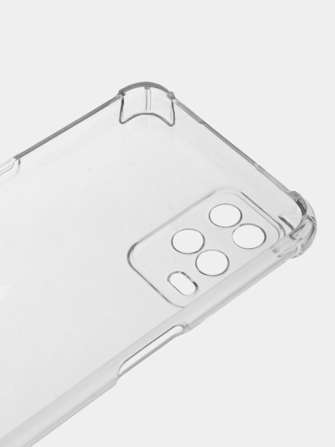 Прозрачный чехол Oppo A54 4G (Оппо А54 4Джи), прозрачный, силиконовый, противоударный