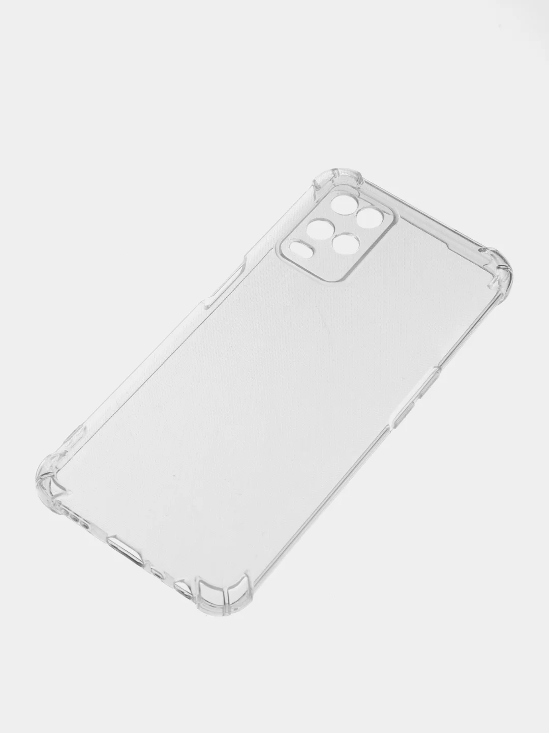 Прозрачный чехол Oppo A54 4G (Оппо А54 4Джи), прозрачный, силиконовый, противоударный