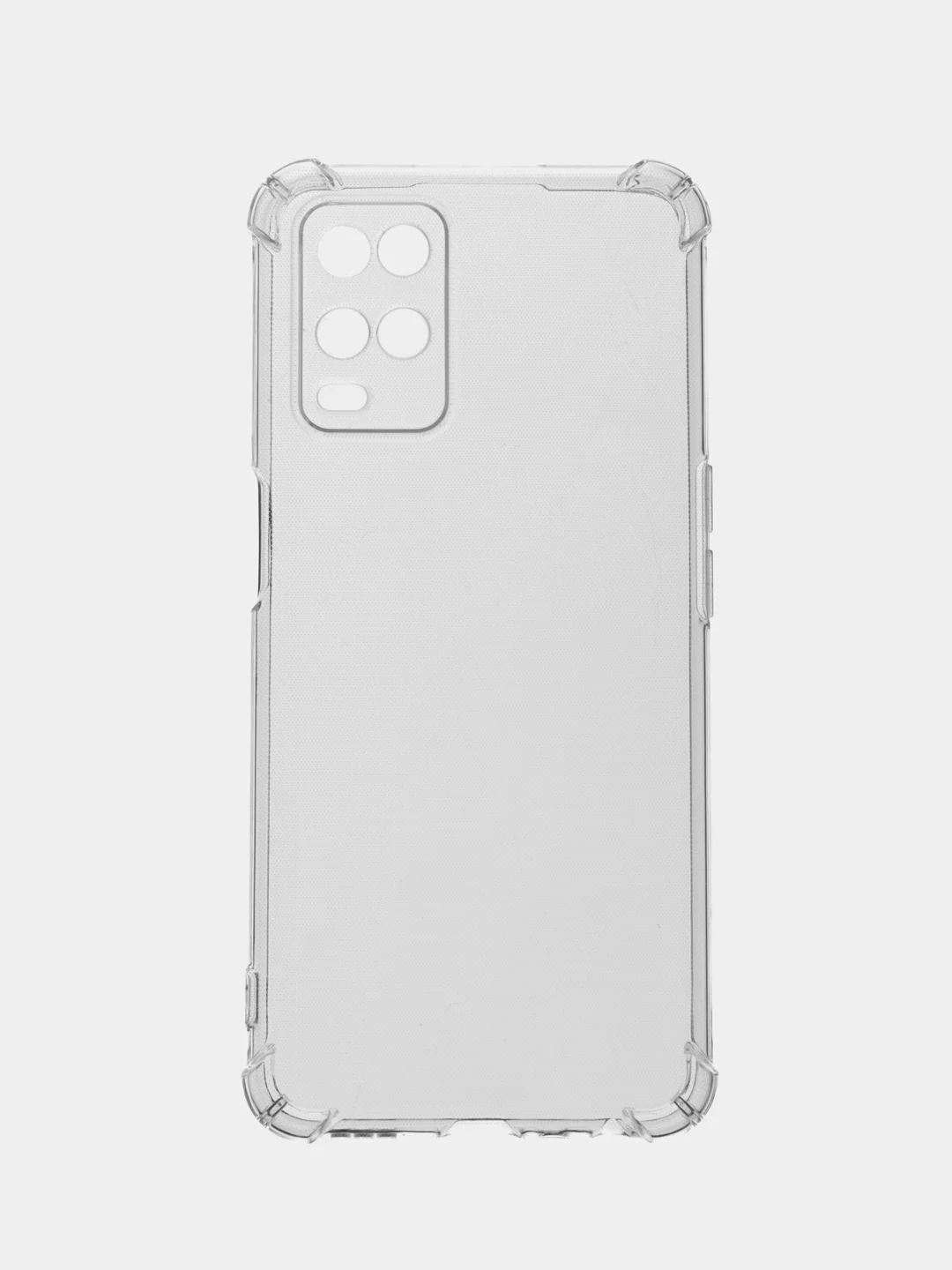 Прозрачный чехол Oppo A54 4G (Оппо А54 4Джи), прозрачный, силиконовый, противоударный
