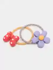 Розовый резинки детские для волос, с фигурками, 10 штук