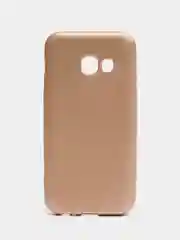 Бежевый cиликоновый чехол на Samsung Galaxy A3(2017)