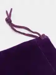 Фиолетовый бархатный подарочный мешочек