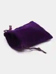 Фиолетовый бархатный подарочный мешочек