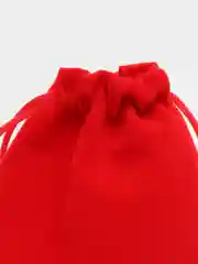 Алый бархатный подарочный мешочек