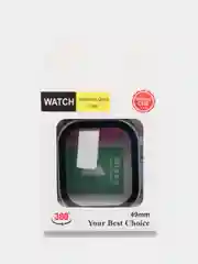 Светло-синий бампер с защитным стеклом для Apple Watch 38/40/41/42/44/45/49