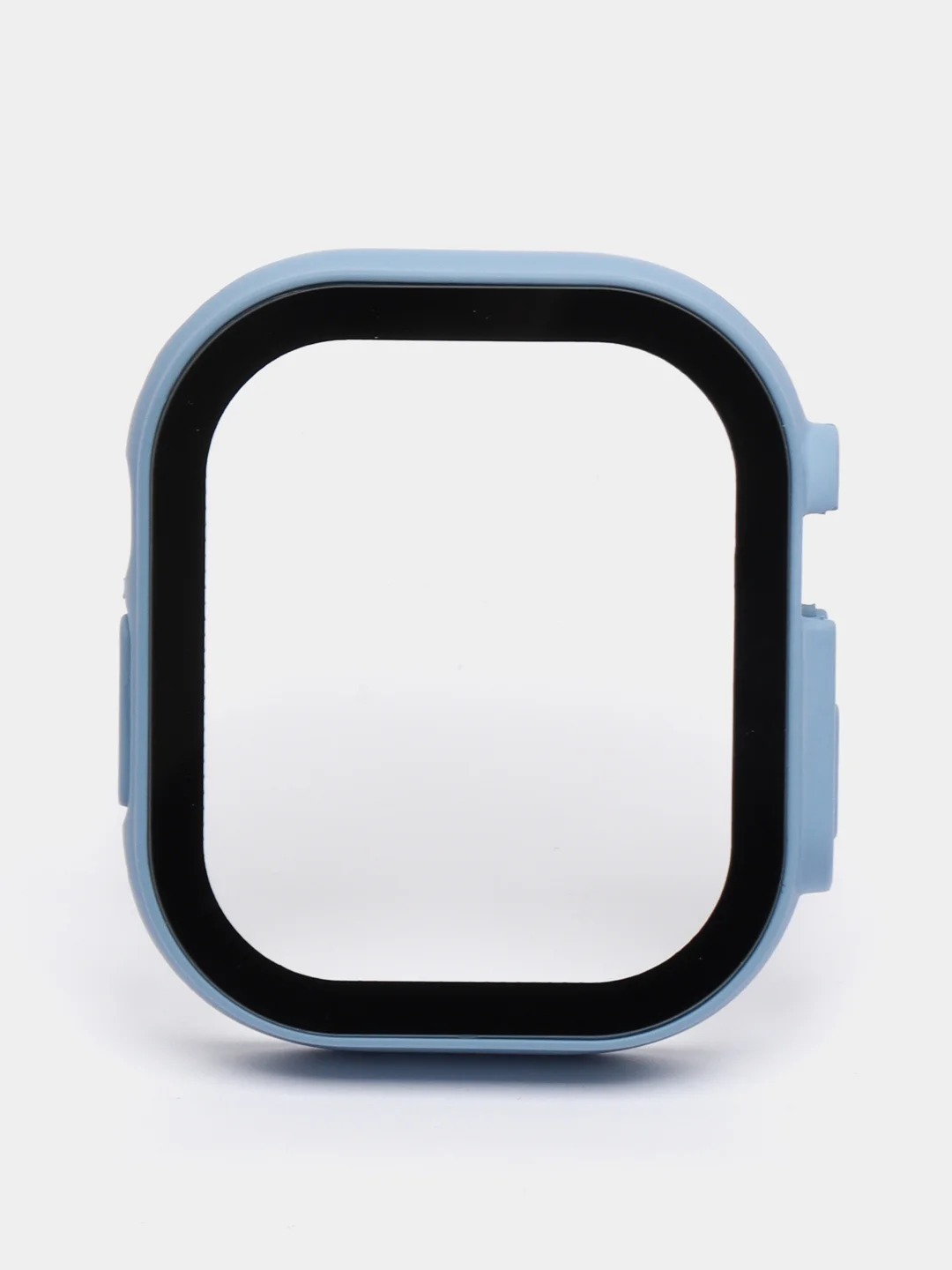 Светло-синий бампер с защитным стеклом для Apple Watch 38/40/41/42/44/45/49
