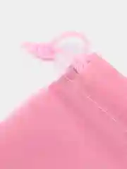 Розовый бархатный подарочный мешочек