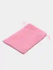 Розовый бархатный подарочный мешочек