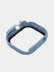 Светло-синий бампер с защитным стеклом для Apple Watch 38/40/41/42/44/45/49