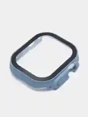Светло-синий бампер с защитным стеклом для Apple Watch 38/40/41/42/44/45/49