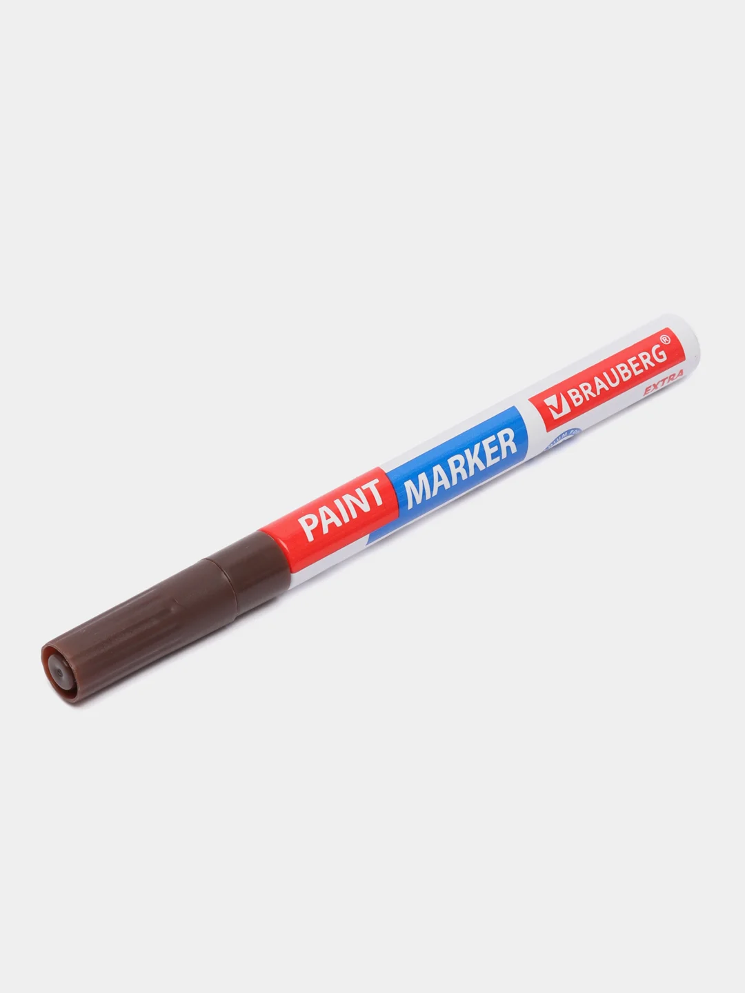 Маркер-краска лаковый EXTRA (paint marker) 2 мм, КОРИЧНЕВЫЙ, УСИЛЕННАЯ НИТРО-ОСНОВА