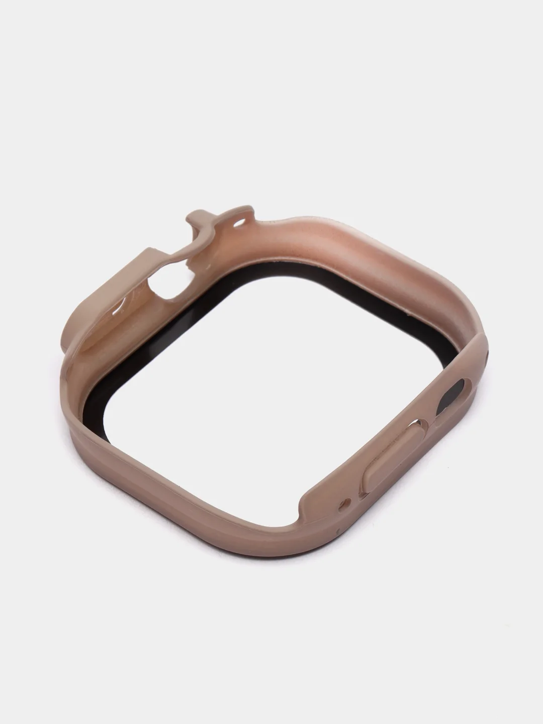 Бежевый меланж бампер с защитным стеклом для Apple Watch 38/40/41/42/44/45/49