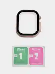 Бежевый меланж бампер с защитным стеклом для Apple Watch 38/40/41/42/44/45/49