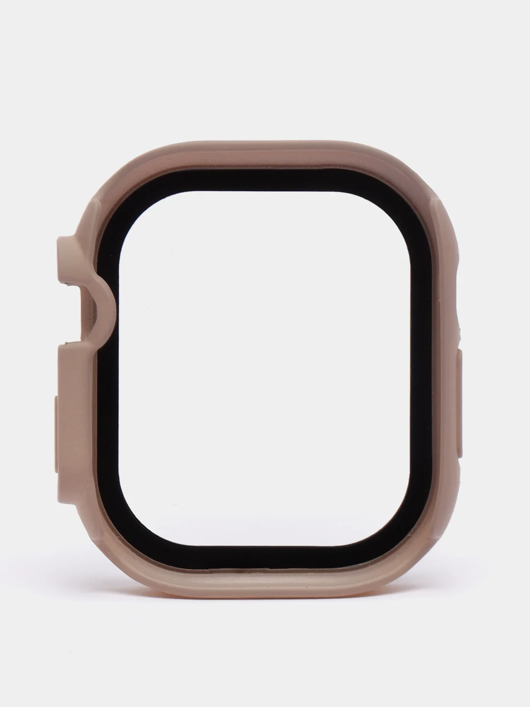 Бежевый меланж бампер с защитным стеклом для Apple Watch 38/40/41/42/44/45/49