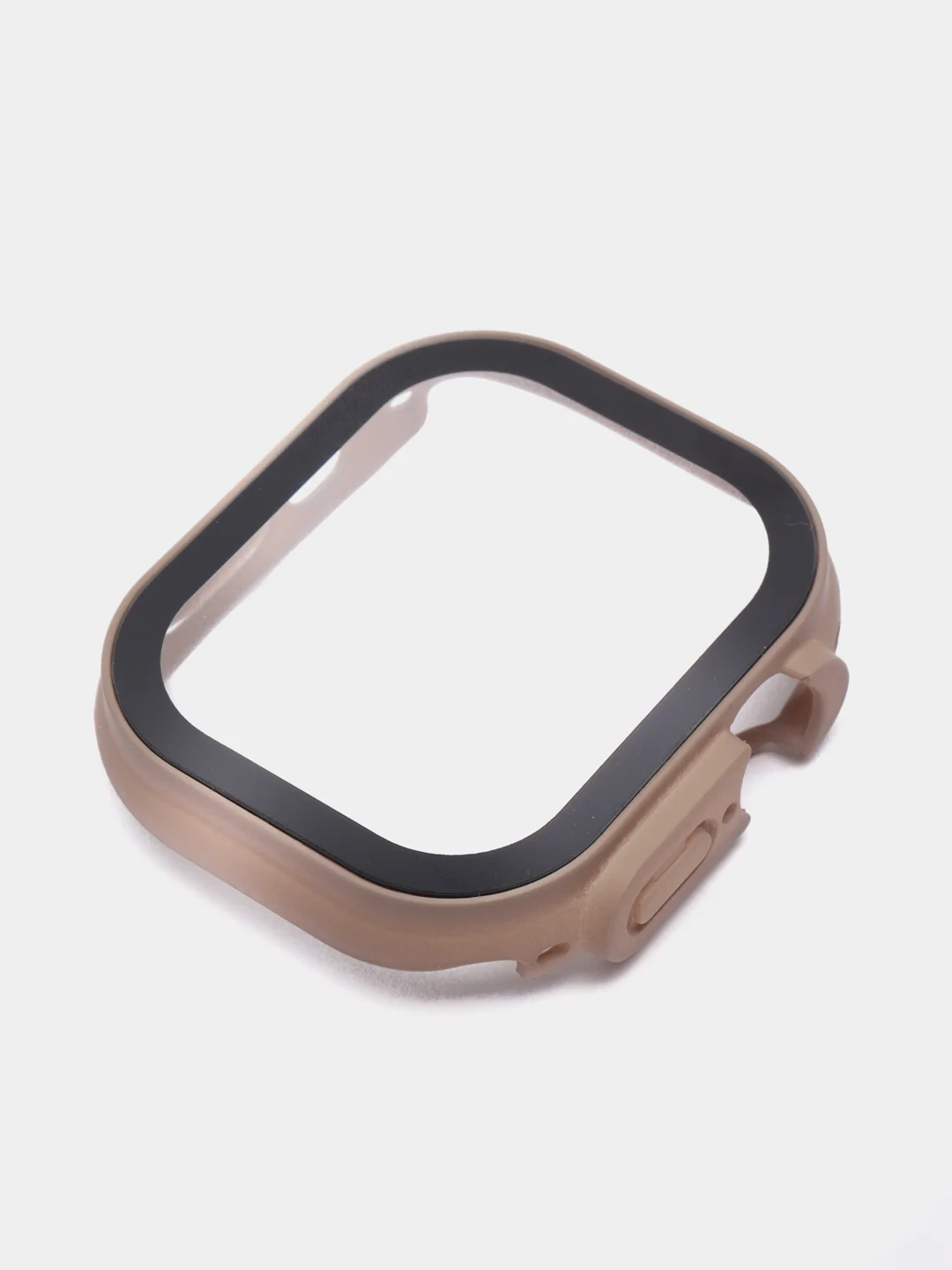 Бежевый меланж бампер с защитным стеклом для Apple Watch 38/40/41/42/44/45/49