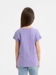 Сиреневый футболка детская, для девочки, 8-12 лет