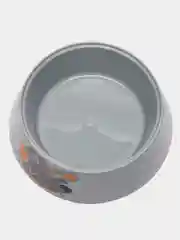 Серый миска для кошек и собак мелких пород, пластик, 0,3 л